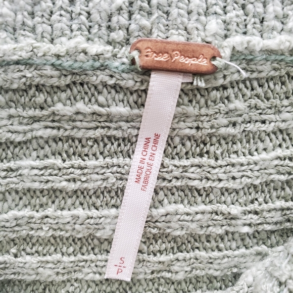 Free People Knit Maxi Skirt "Claudia" Front Slit Mint Green Size S - EUC! - Picture 11 of 12